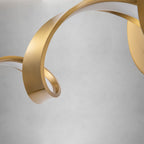 Applique murale à LED pour salle de bain, design spirale moderne, intensité variable