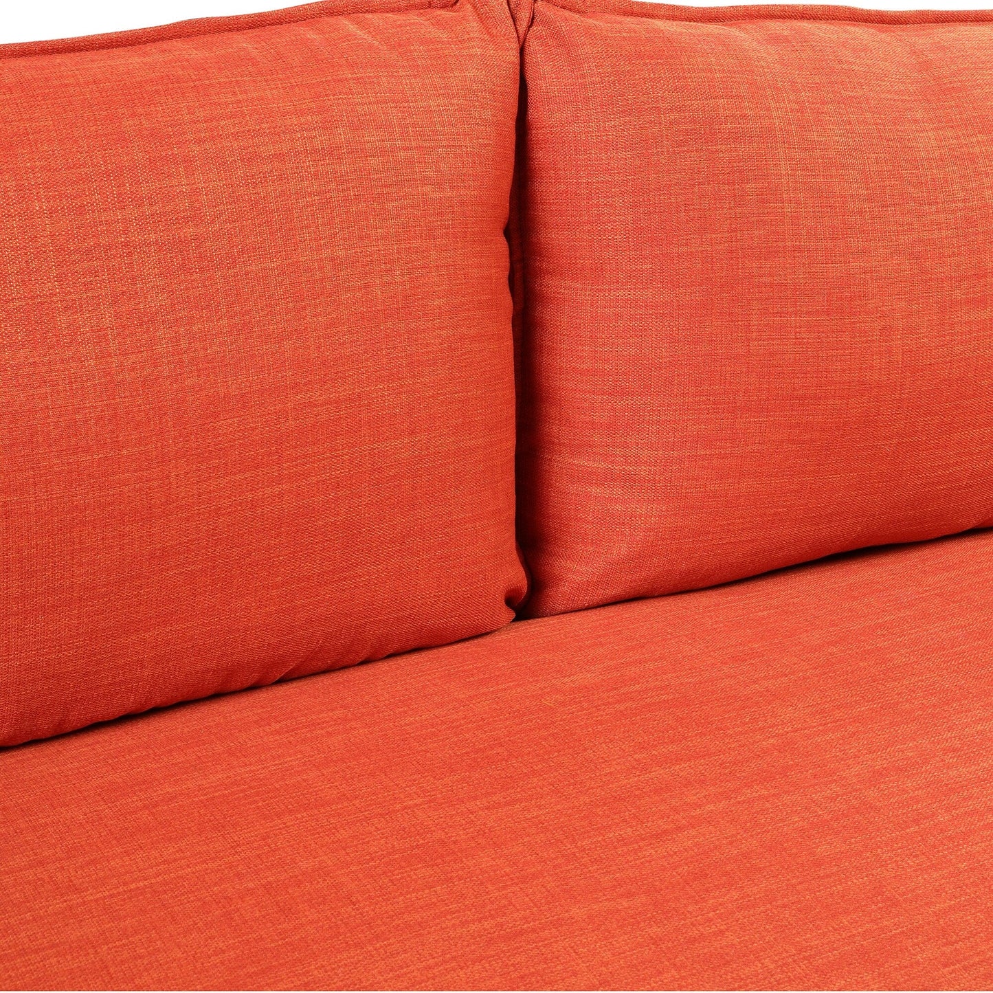 Canapé 3 places de style moderne en tissu de lin rembourré