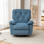 Canapé simple pivotant et inclinable manuel pour home cinéma moderne, réglable, avec repose-pieds et poche latérale