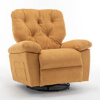 Canapé simple pivotant et inclinable manuel pour home cinéma moderne, réglable, avec repose-pieds et poche latérale