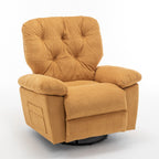 Canapé simple pivotant et inclinable manuel pour home cinéma moderne, réglable, avec repose-pieds et poche latérale