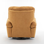 Canapé simple pivotant et inclinable manuel pour home cinéma moderne, réglable, avec repose-pieds et poche latérale