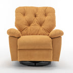 Canapé simple pivotant et inclinable manuel pour home cinéma moderne, réglable, avec repose-pieds et poche latérale