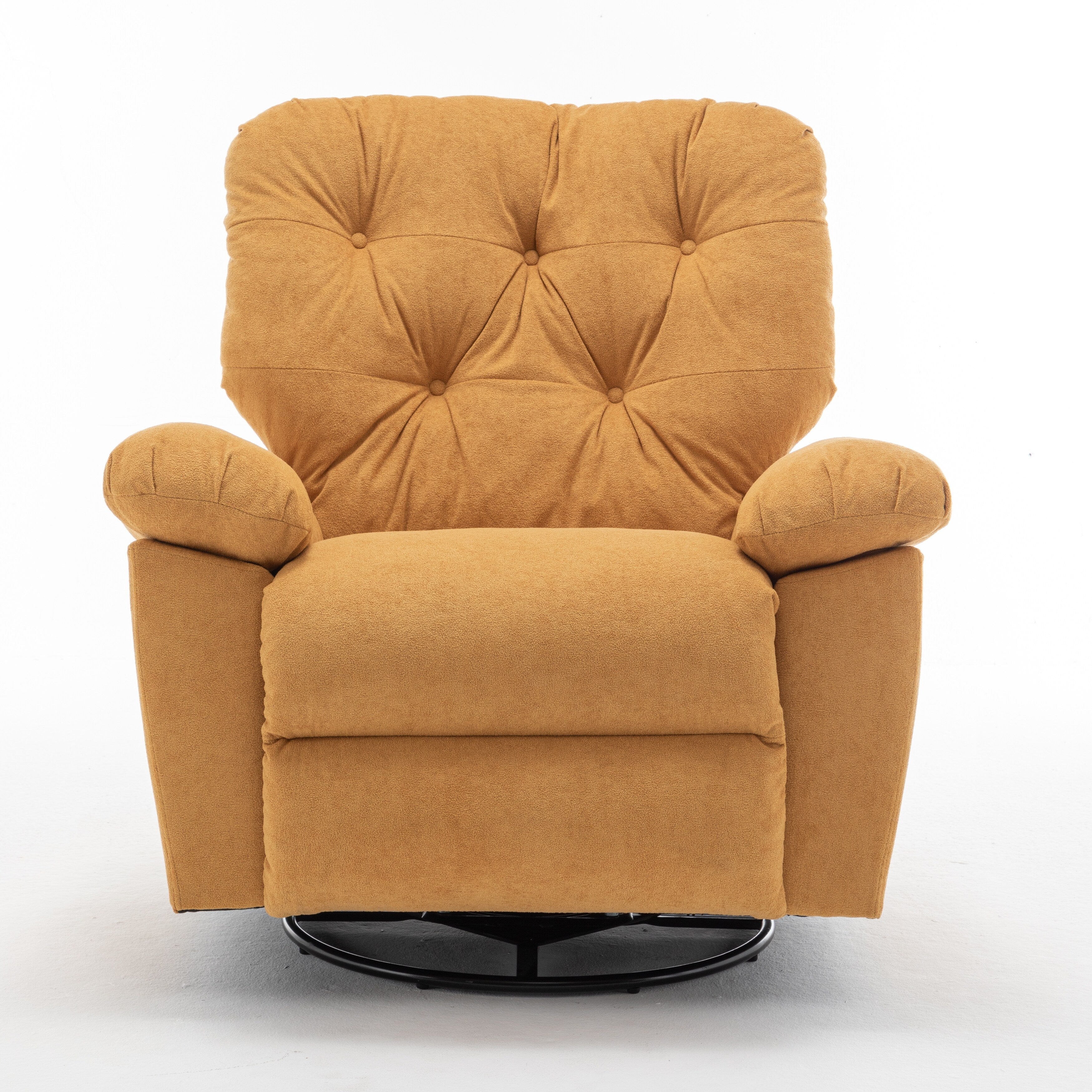 Canapé simple pivotant et inclinable manuel pour home cinéma moderne, réglable, avec repose-pieds et poche latérale