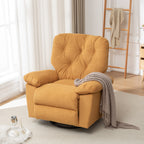 Canapé simple pivotant et inclinable manuel pour home cinéma moderne, réglable, avec repose-pieds et poche latérale