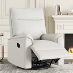 Fauteuil inclinable manuel pivotant moderne avec dossier rembourré et réglable pour salon ou chambre d'enfant