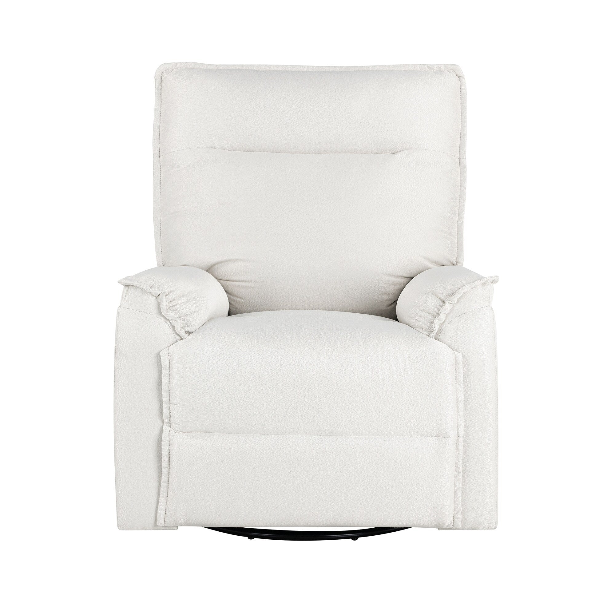 Fauteuil inclinable manuel pivotant moderne avec dossier rembourré et réglable pour salon ou chambre d'enfant