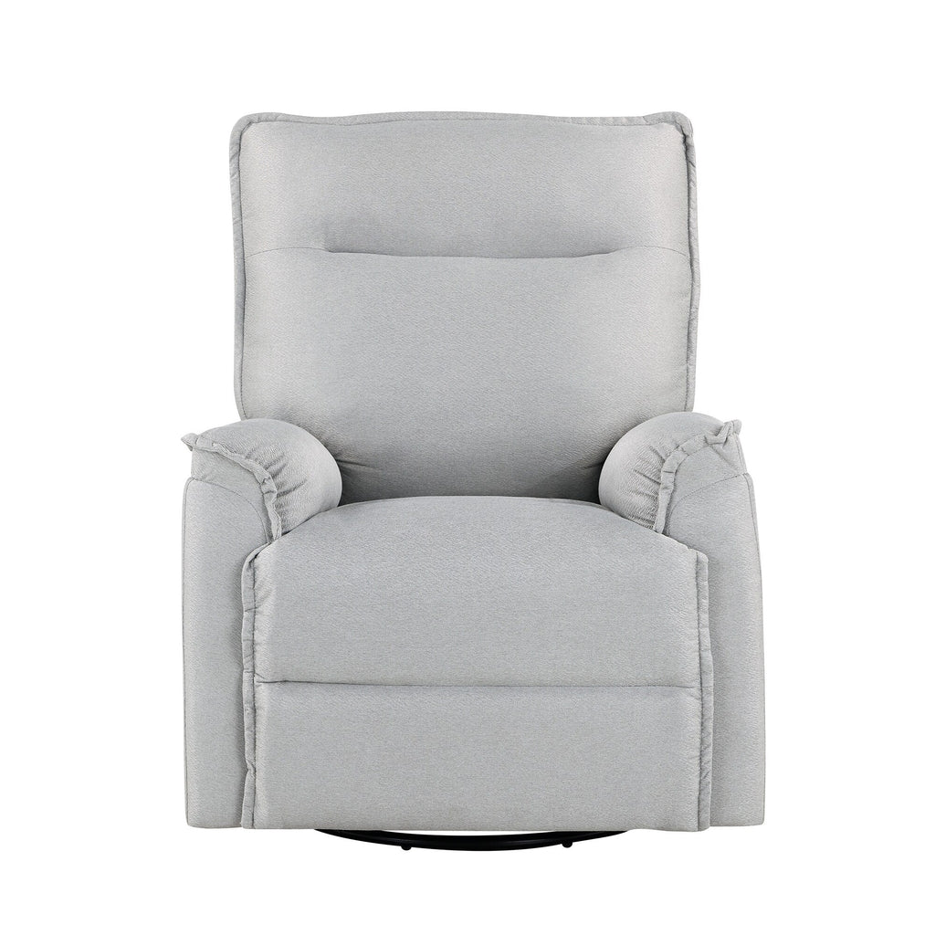 Fauteuil inclinable manuel pivotant moderne avec dossier rembourré et réglable pour salon ou chambre d'enfant