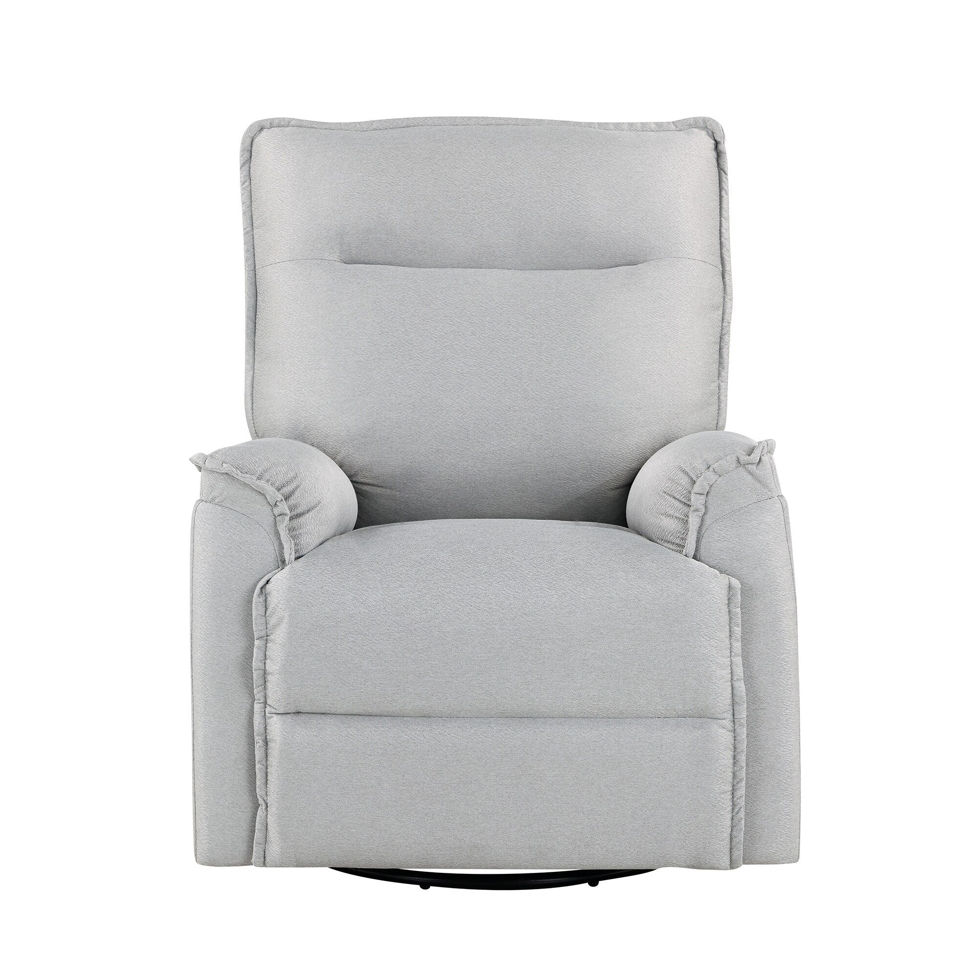 Fauteuil inclinable manuel pivotant moderne avec dossier rembourré et réglable pour salon ou chambre d'enfant
