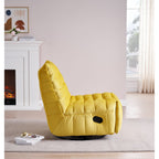 Fauteuil inclinable pivotant moderne avec poche latérale, fauteuil de canapé rembourré décontracté