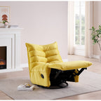 Fauteuil inclinable pivotant moderne avec poche latérale, fauteuil de canapé rembourré décontracté