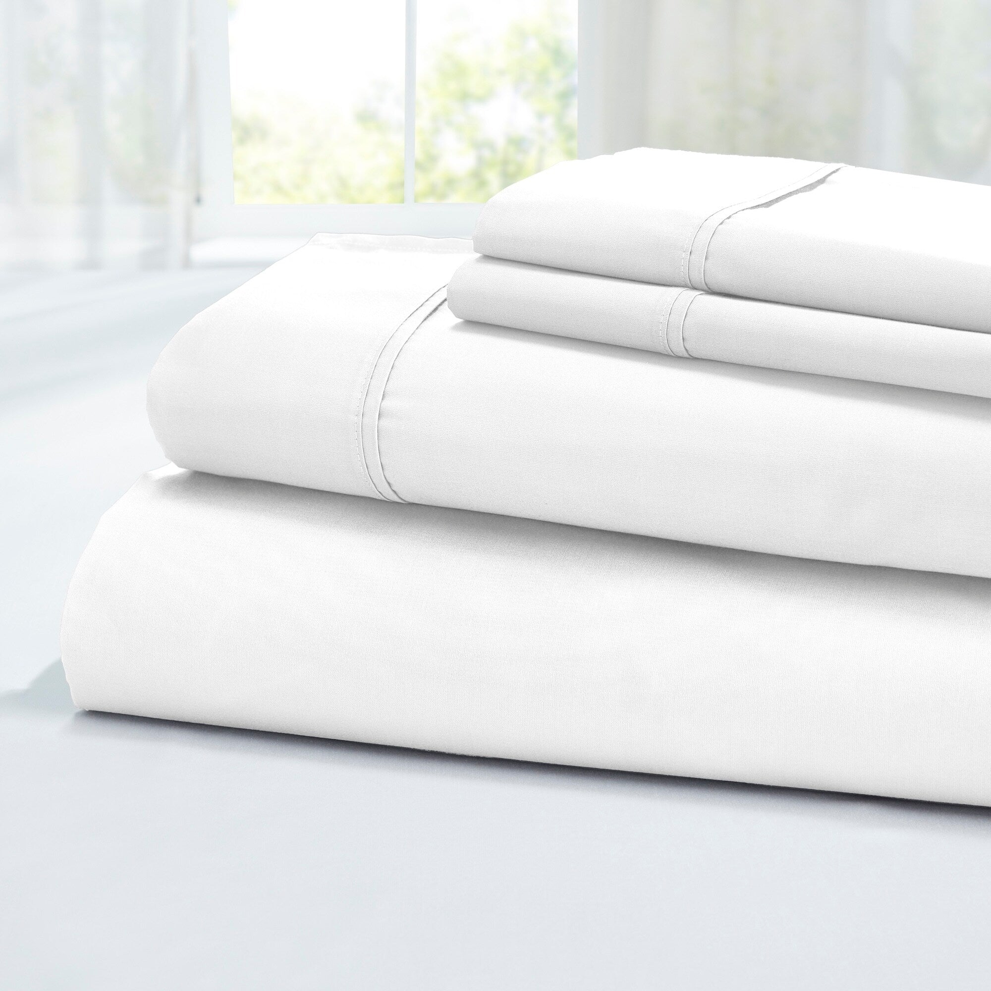 Ensemble de draps 4 pièces Modern Threads 100 % coton égyptien 400 fils au pouce carré