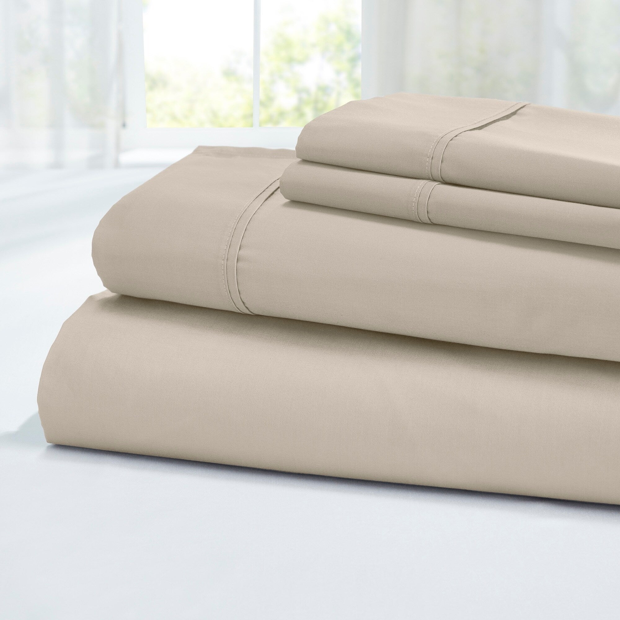 Ensemble de draps 4 pièces Modern Threads 100 % coton égyptien 400 fils au pouce carré