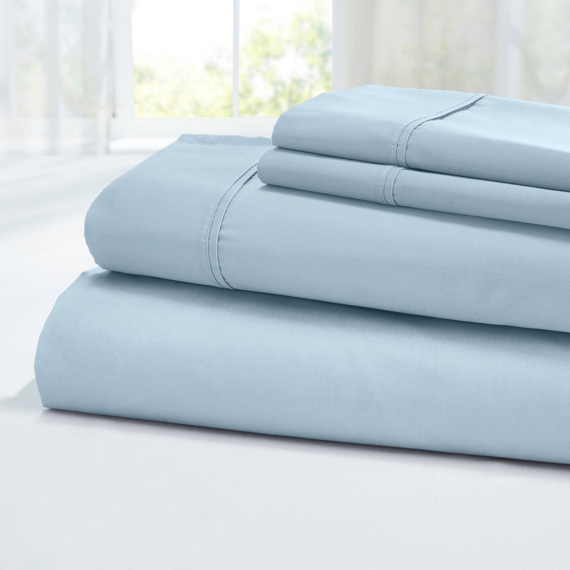 Ensemble de draps 4 pièces Modern Threads 100 % coton égyptien 400 fils au pouce carré