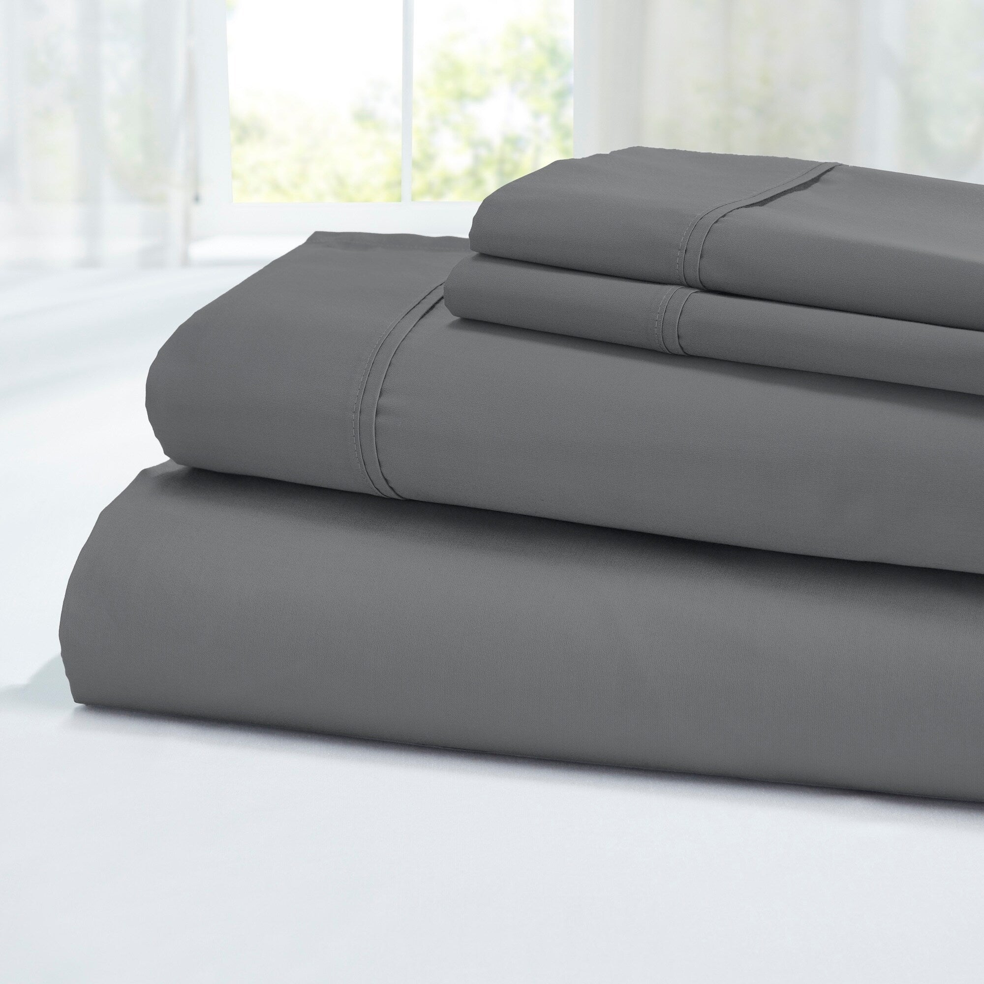 Ensemble de draps 4 pièces Modern Threads 100 % coton égyptien 400 fils au pouce carré