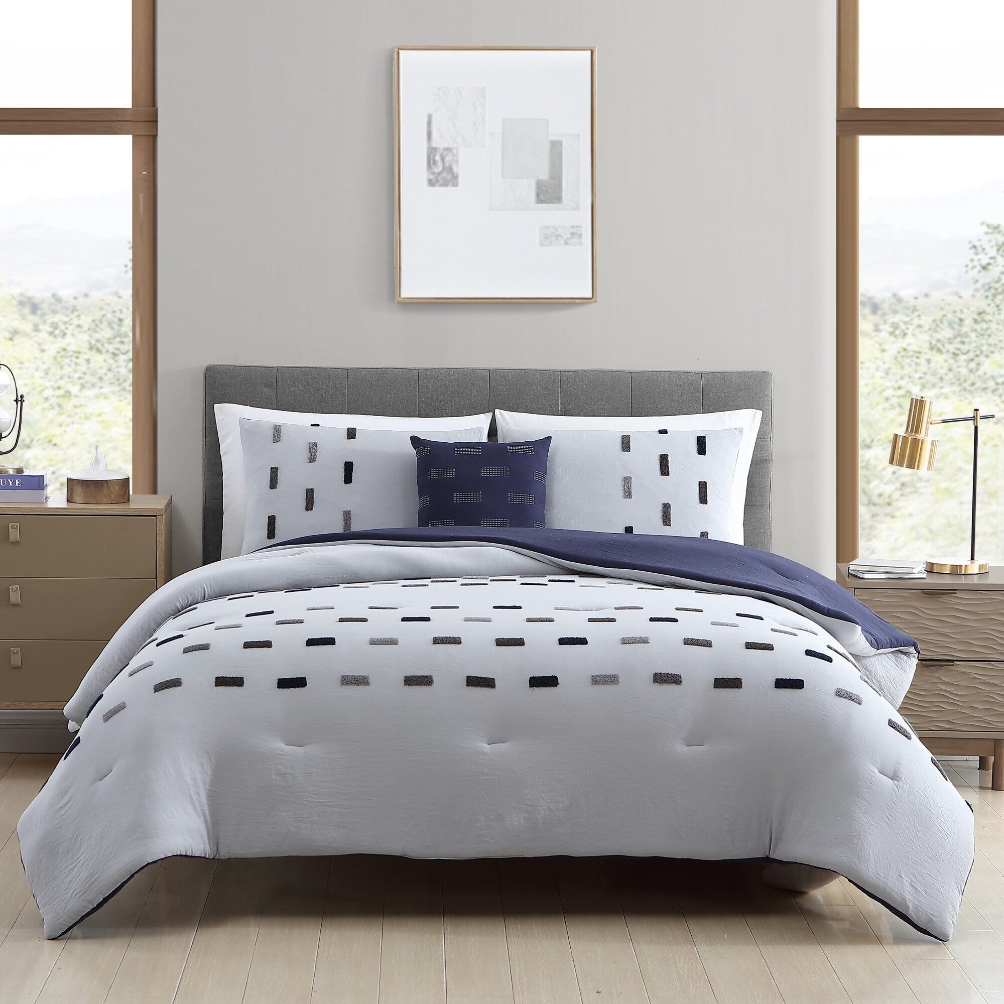 Ensemble de couette 4 pièces Modern Threads English Laundry Drew orné