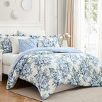 Parure de lit complète imprimée Modern Threads Kara 8 pièces