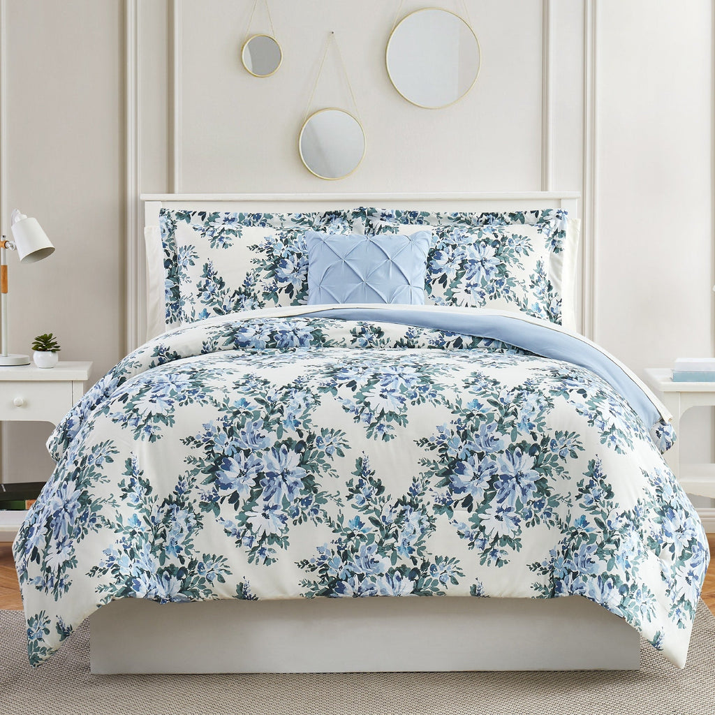 Parure de lit complète imprimée Modern Threads Kara 8 pièces
