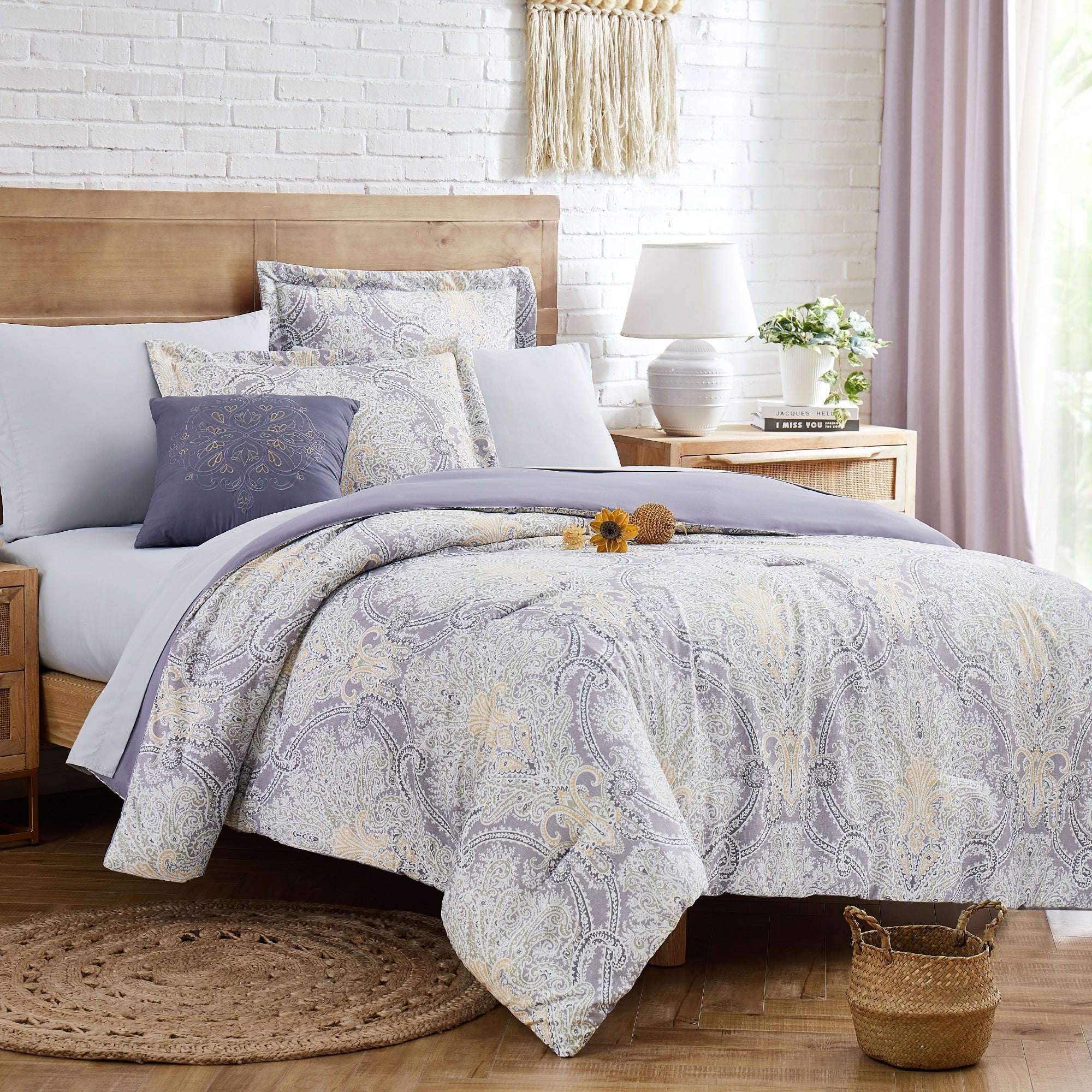 Parure de lit imprimée Mira 8 pièces de Modern Threads