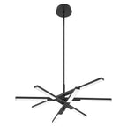 Lustre moderne à plusieurs niveaux Spoutnik linéaire, lumière chaude 3 000 K, LED intégrée