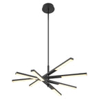 Lustre moderne à plusieurs niveaux Spoutnik linéaire, lumière chaude 3 000 K, LED intégrée