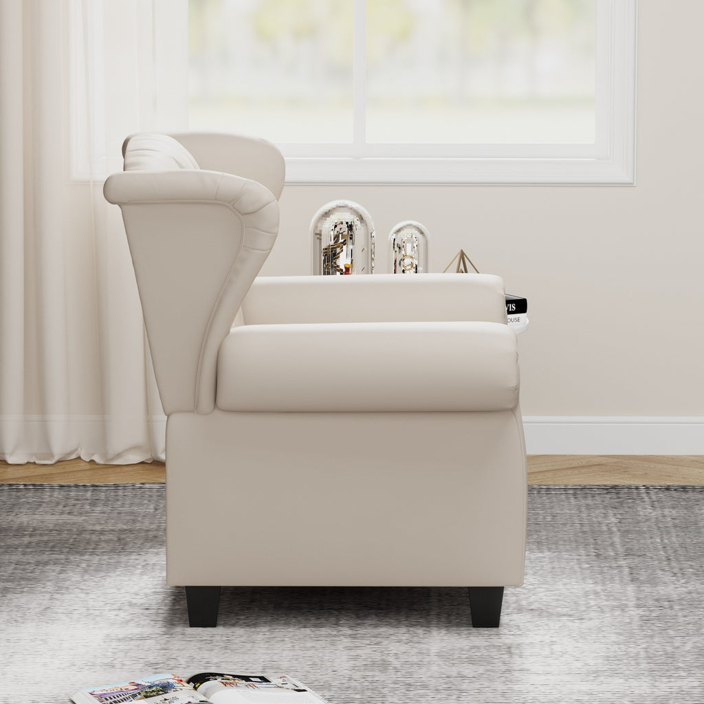Fauteuil inclinable moderne capitonné et relevable