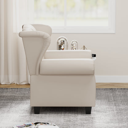 Fauteuil inclinable moderne capitonné et relevable