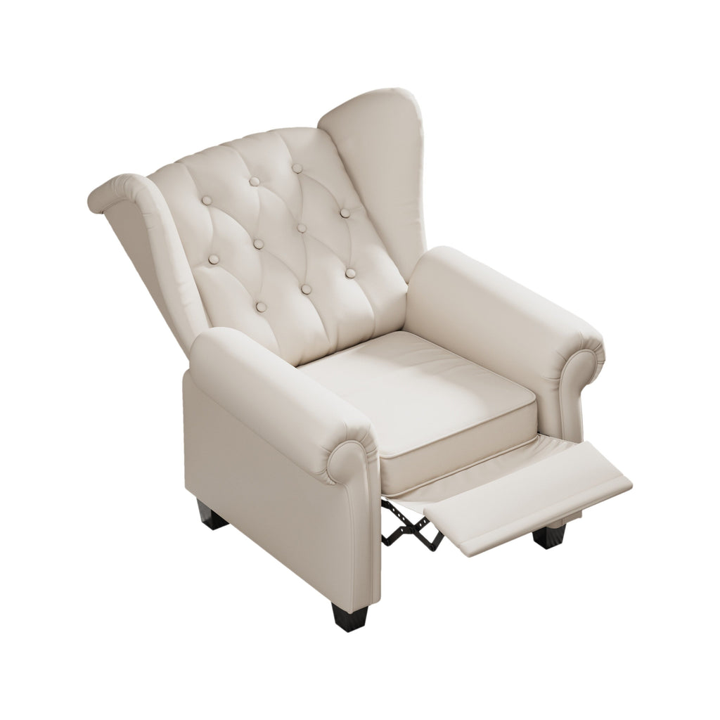 Fauteuil inclinable moderne capitonné et relevable