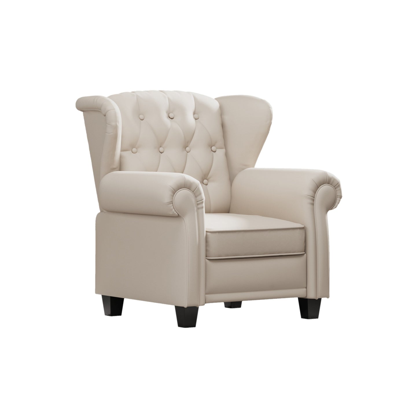 Fauteuil inclinable moderne capitonné et relevable