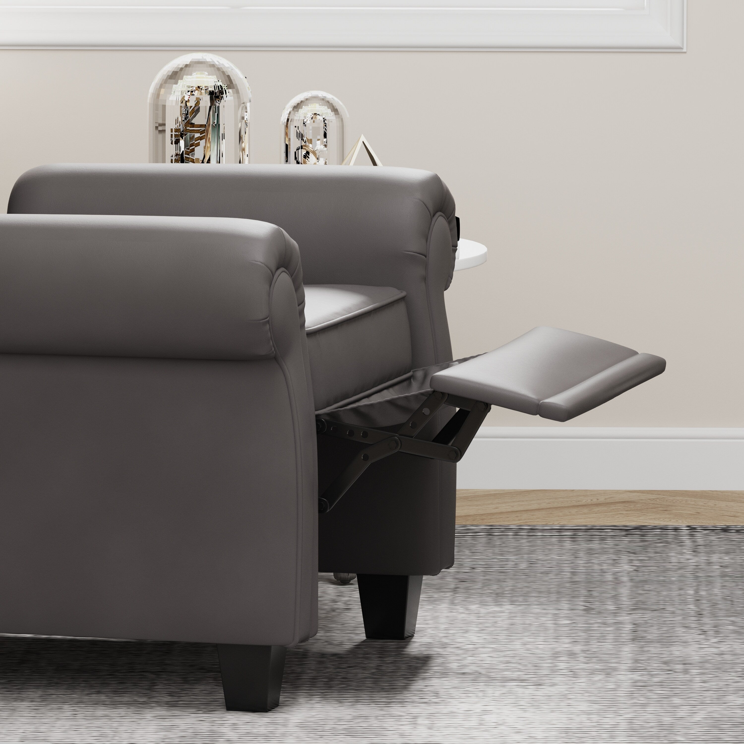 Fauteuil inclinable moderne capitonné et relevable