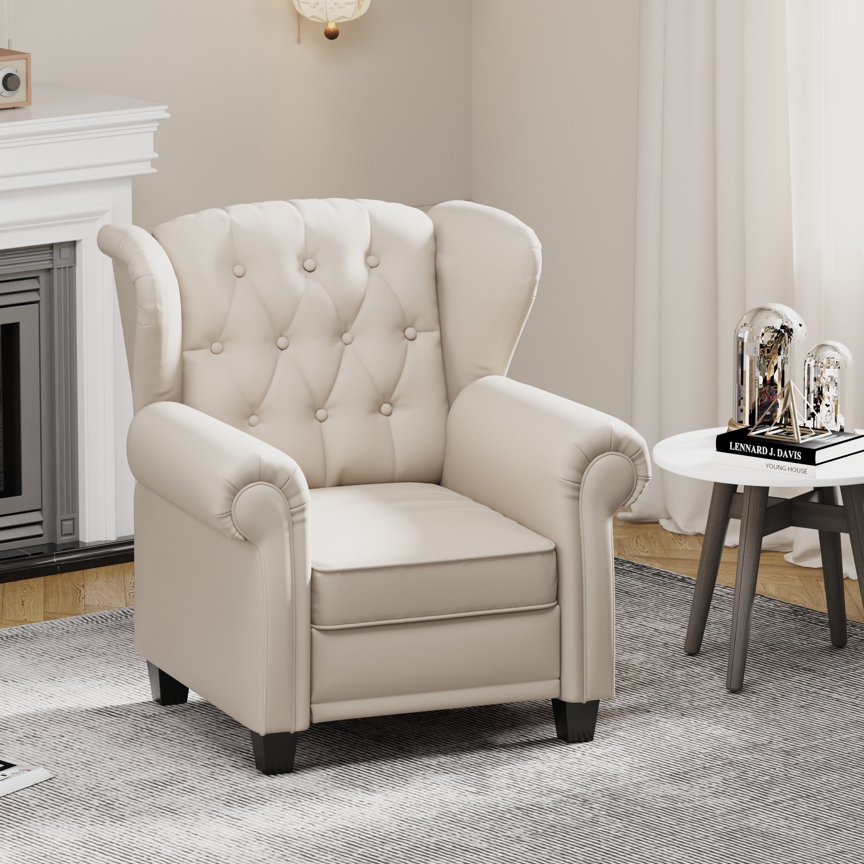 Fauteuil inclinable moderne capitonné et relevable