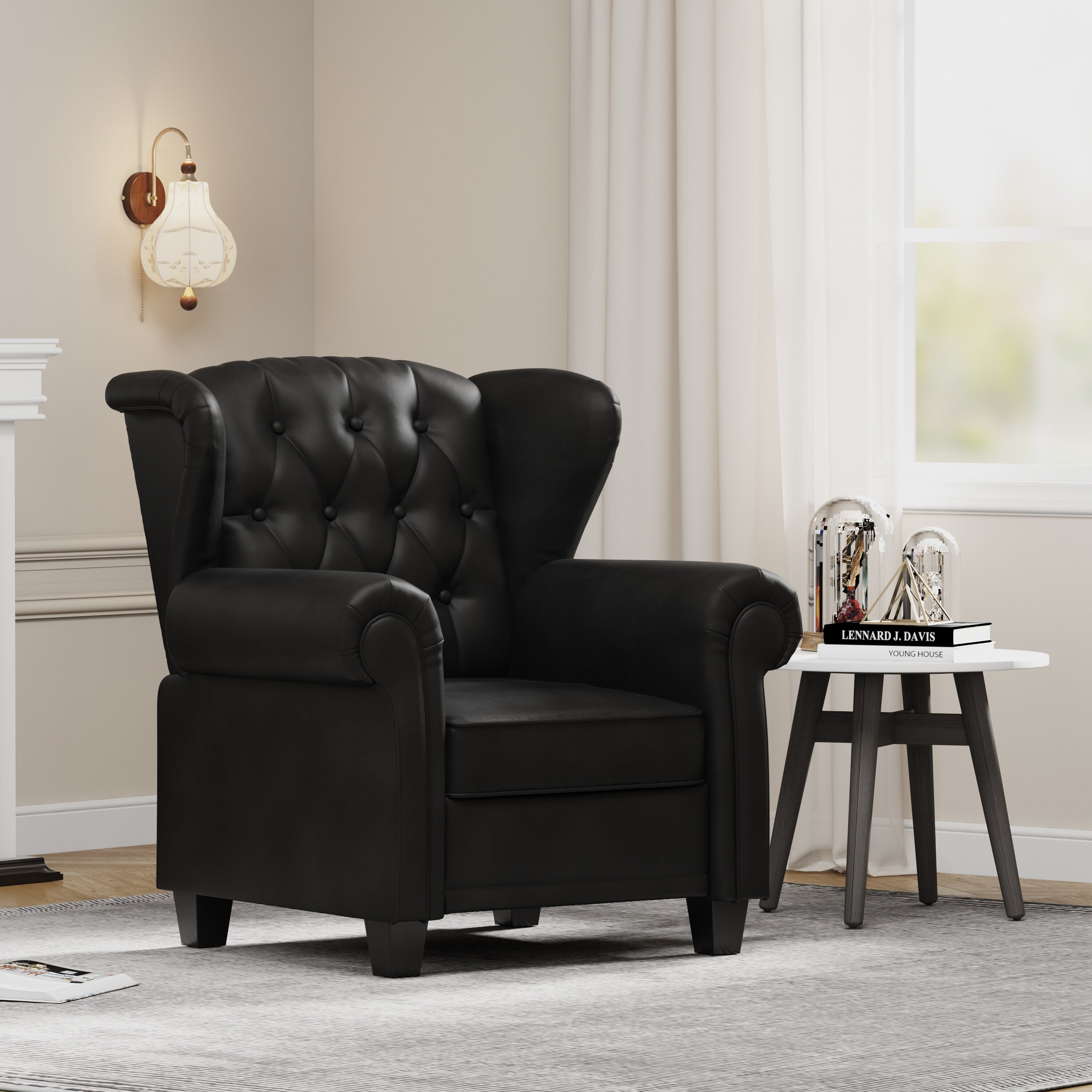 Fauteuil inclinable moderne capitonné et relevable