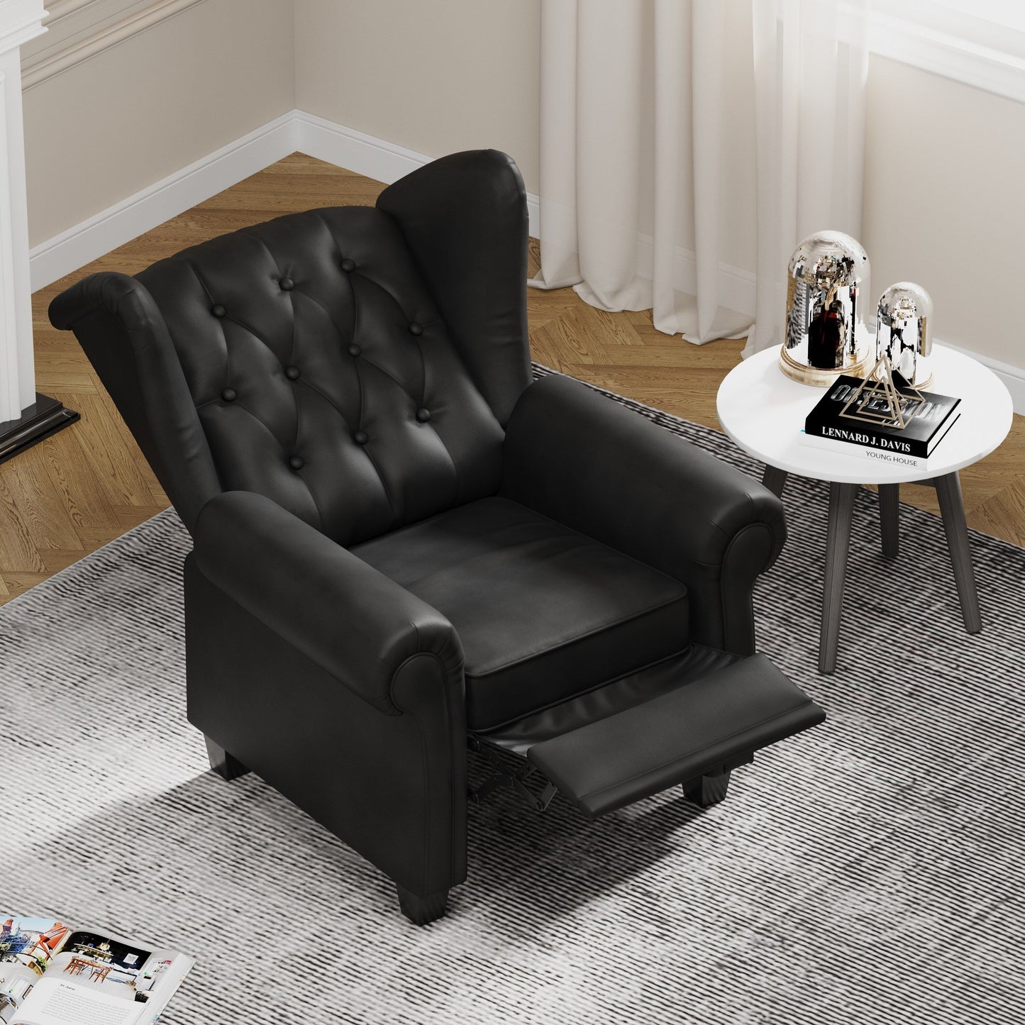 Fauteuil inclinable moderne capitonné et relevable