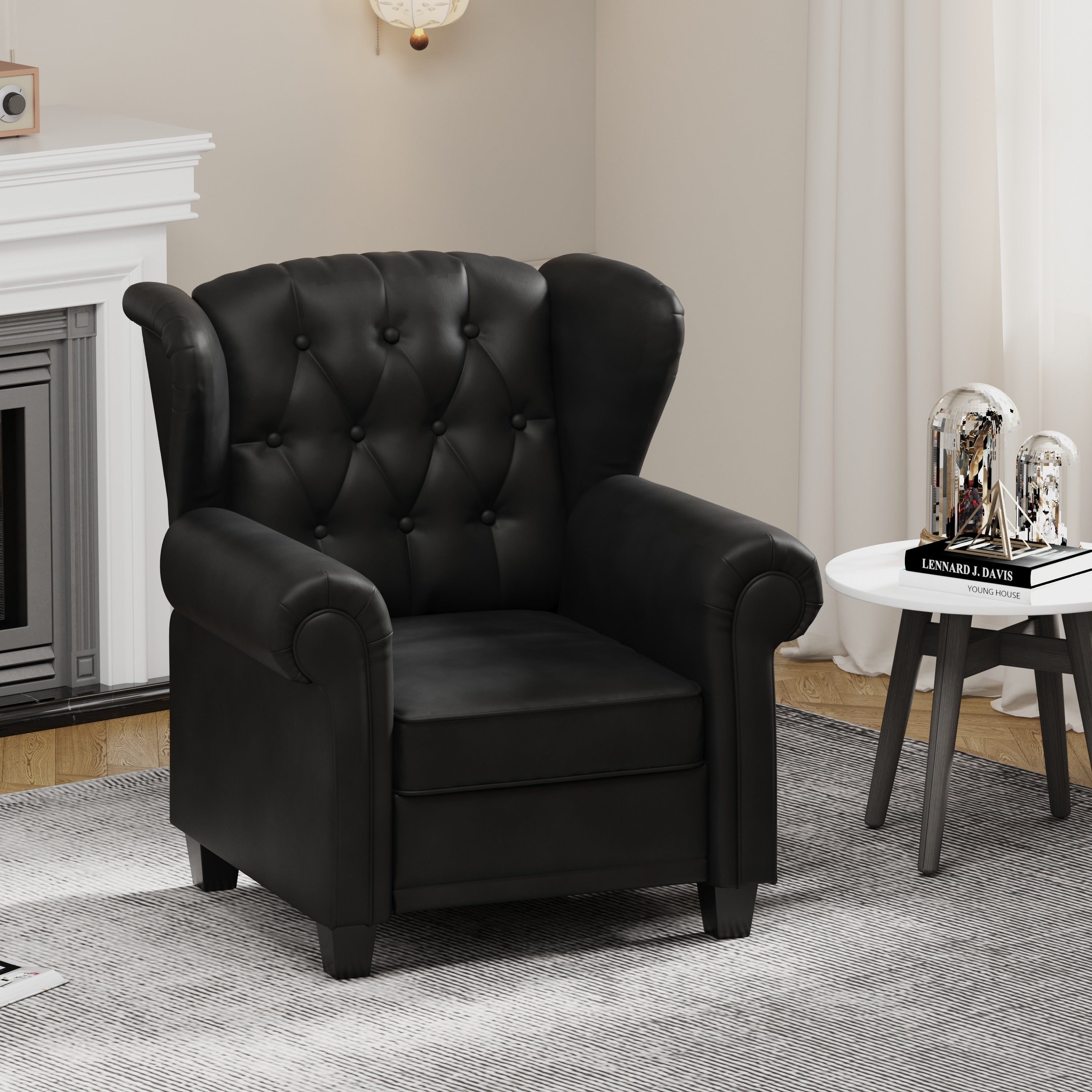 Fauteuil inclinable moderne capitonné et relevable