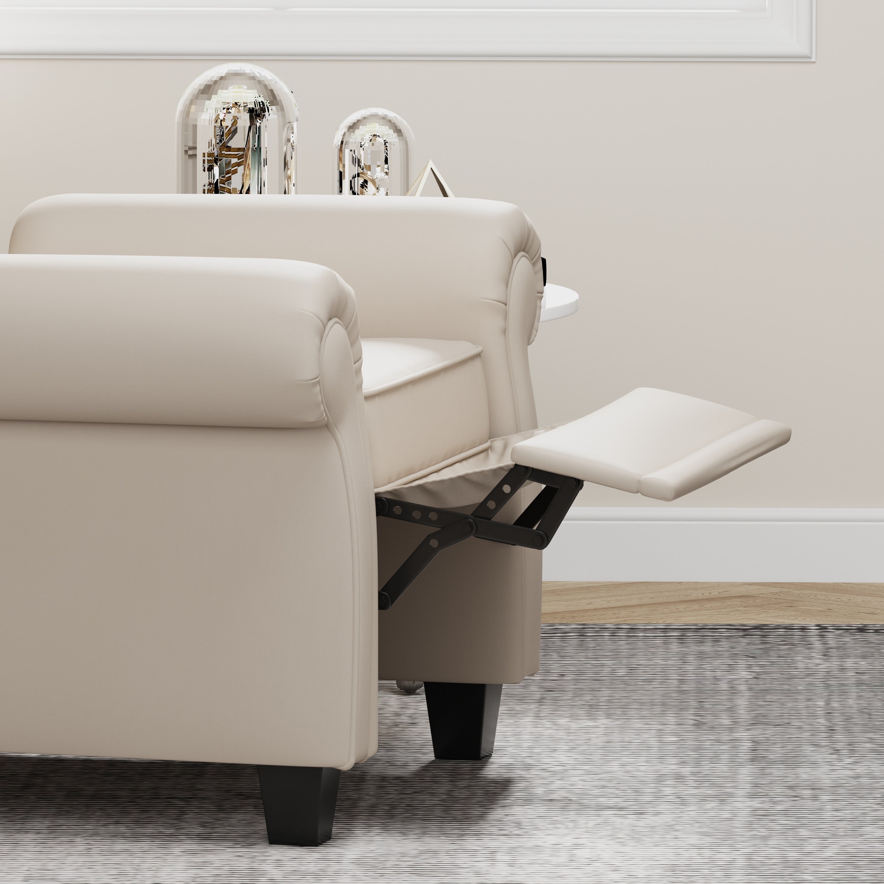 Fauteuil inclinable moderne capitonné et relevable