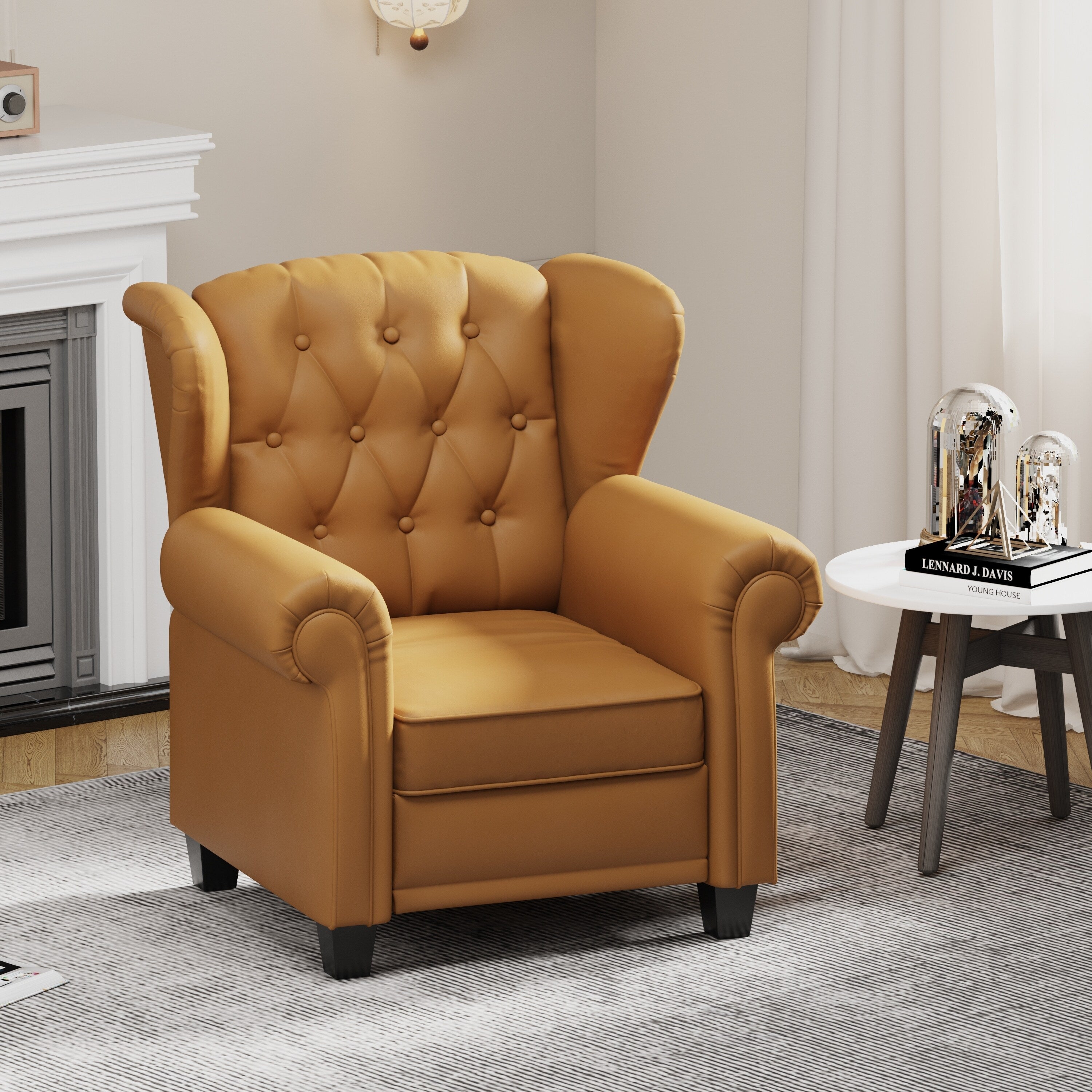 Fauteuil inclinable moderne capitonné et relevable