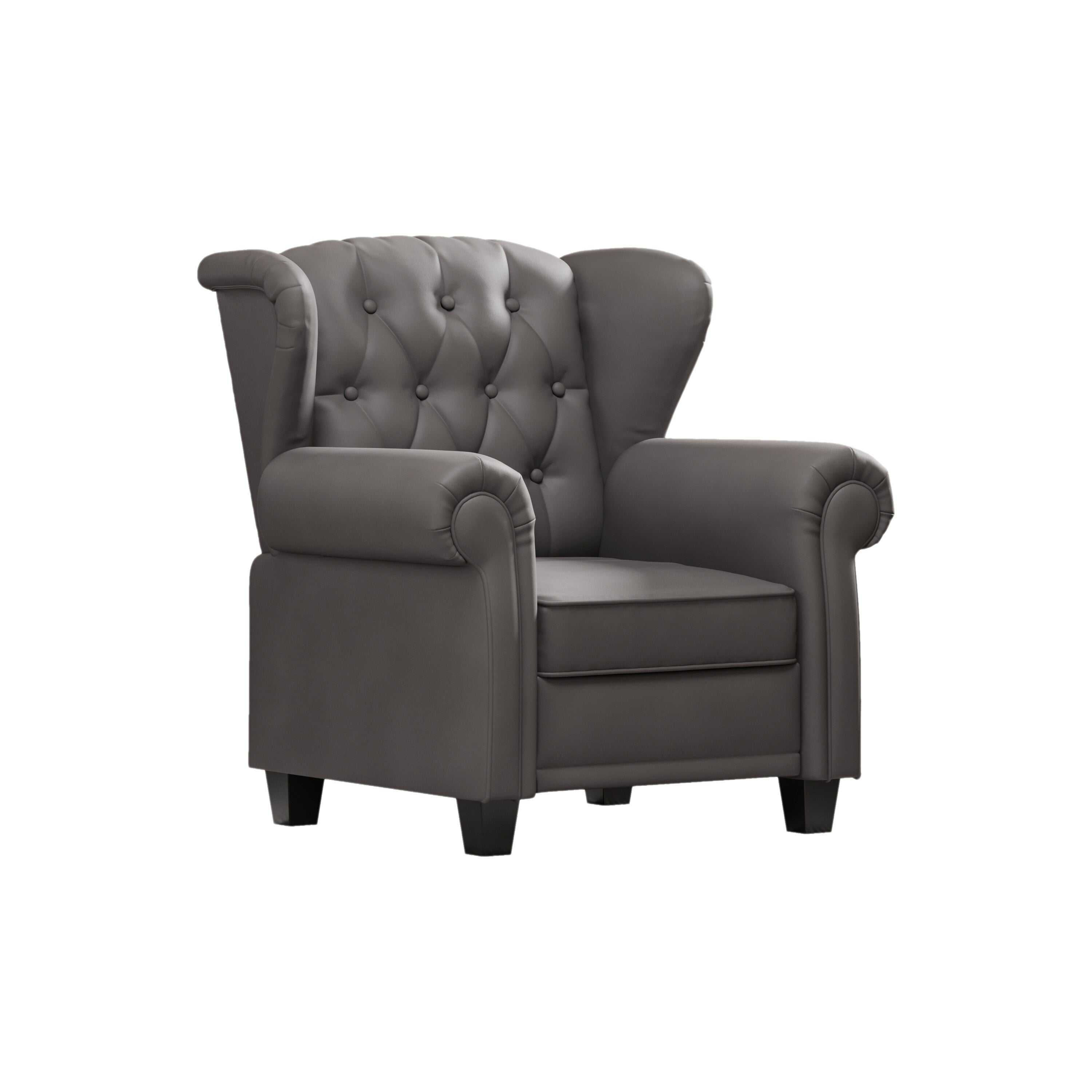 Fauteuil inclinable moderne capitonné et relevable