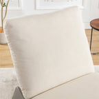 Fauteuil à bascule inclinable rembourré moderne avec repose-pieds et rembourrage doux