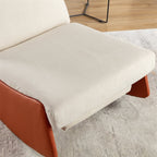 Fauteuil à bascule inclinable rembourré moderne avec repose-pieds et rembourrage doux