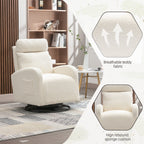Fauteuil à bascule pivotant et rembourré moderne pour chambre d'enfant