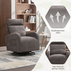 Fauteuil à bascule pivotant et rembourré moderne pour chambre d'enfant