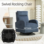 Fauteuil à bascule pivotant et rembourré moderne pour chambre d'enfant