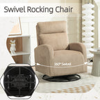 Fauteuil à bascule pivotant et rembourré moderne pour chambre d'enfant