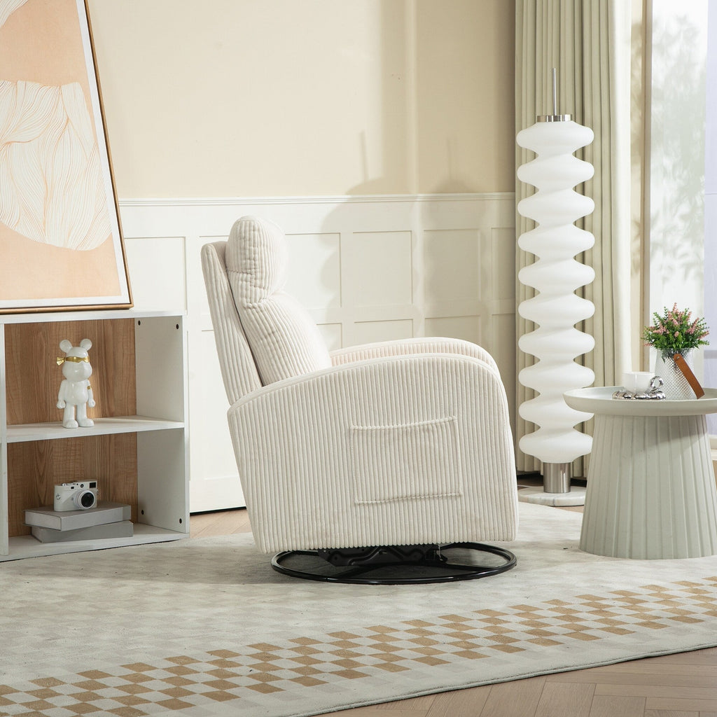 Fauteuil à bascule pivotant et rembourré moderne pour chambre d'enfant
