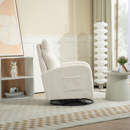 Fauteuil à bascule pivotant et rembourré moderne pour chambre d'enfant