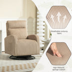 Fauteuil à bascule pivotant et rembourré moderne pour chambre d'enfant