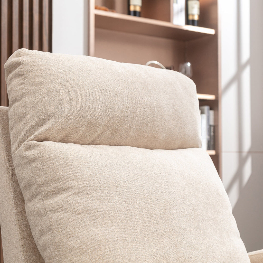 Fauteuil à bascule pivotant et rembourré moderne pour chambre d'enfant