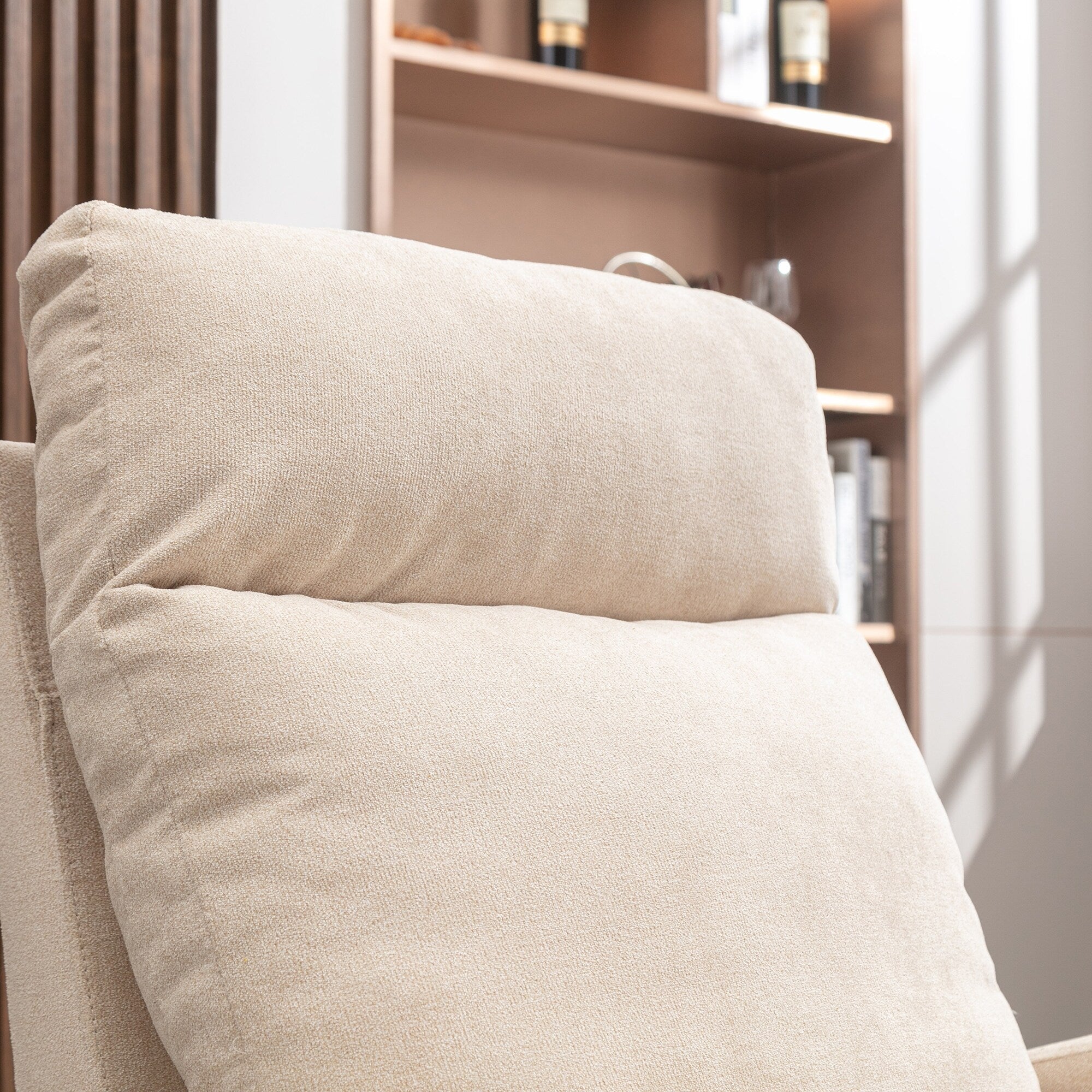 Fauteuil à bascule pivotant et rembourré moderne pour chambre d'enfant