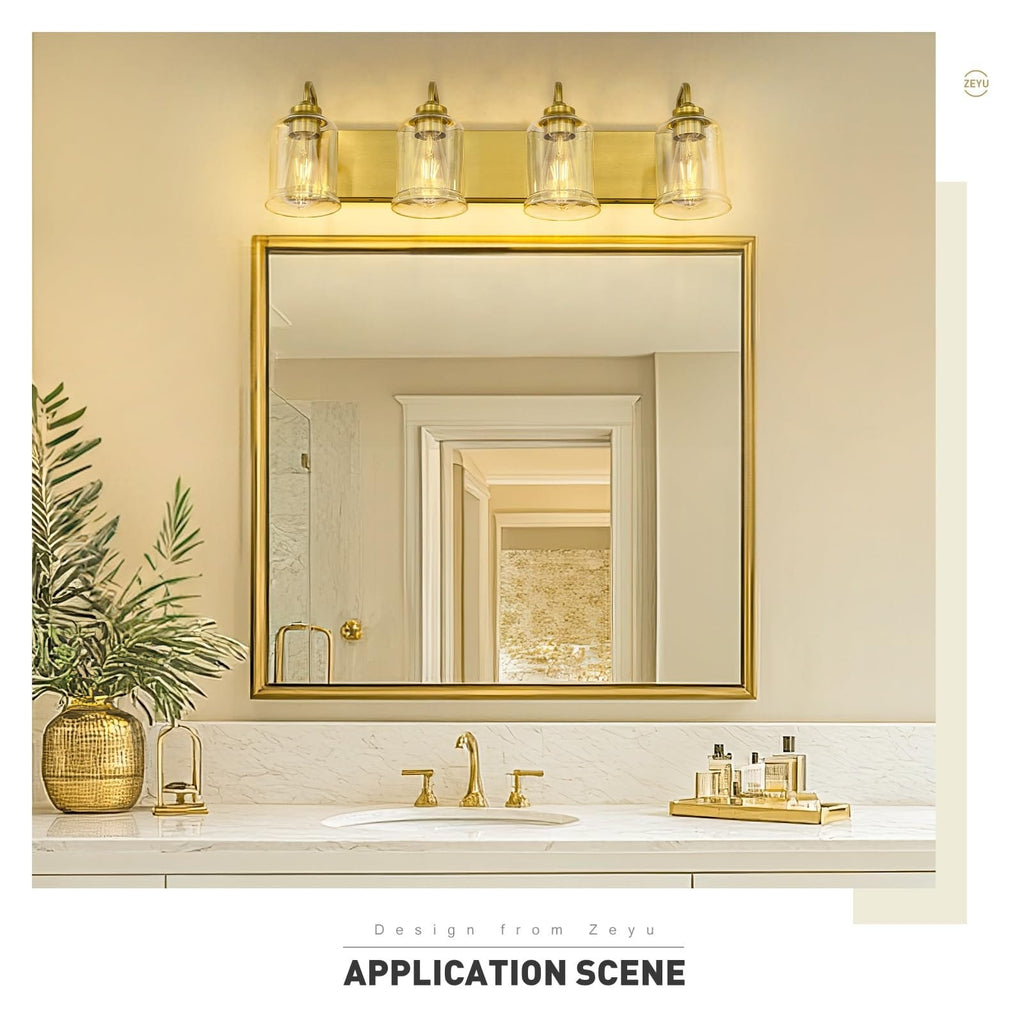 Éclairage de vanité moderne à 3, 4, 5 ou 6 lumières pour miroir de salle de bain