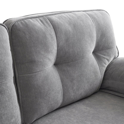 Canapé sectionnel moderne en velours en forme de L avec pieds en métal et dossier large pour salon et chambre à coucher